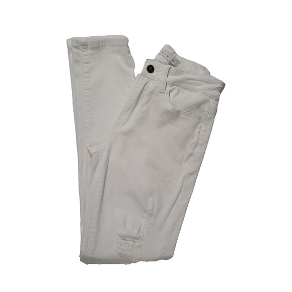 Nature Womens Estilo Jeans Skinny Ripped Distressed Stretch White Size 7/27 - Picture 2 of 11